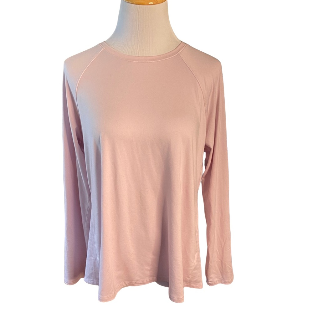Apana pink long sleeve athletic top - size m